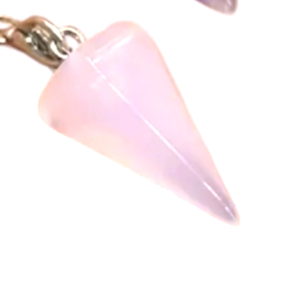 Rose Quartz Crystal Pendulum for Divination, a Talisman or as Pocket Protection.